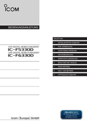 Icom IC-F6330D Bedienungsanleitung