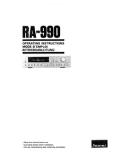 Sansui RA-990 Betriebsanleitung