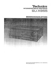 Technics SU-X955 Bedienungsanleitung