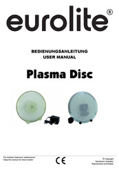 EuroLite Plasma Disc Bedienungsanleitung