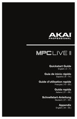Akai Professional MPC LIVE II Schnellstartanleitung