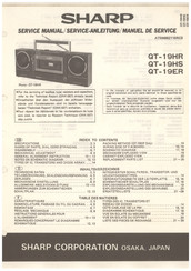 Sharp QT-19HS Serviceanleitung