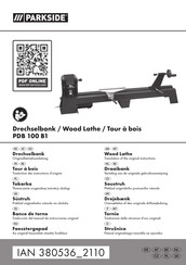 Parkside PDB 100 B1 Originalbetriebsanleitung