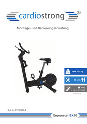 CARDIO STRONG BX50 Montage- Und Bedienungsanleitung
