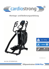 CARDIO STRONG EX90 PLUS Montage- Und Bedienungsanleitung