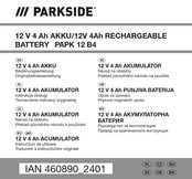 Parkside 460890 2401 Bedienungsanleitung Und Originalbetriebsanleitung
