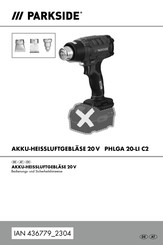 Parkside PHLGA 20-LI C2 Bedienungs- Und Sicherheitshinweise