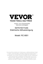 VEVOR RC-9001 Bedienungsanleitung