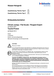 Webasto Thermo Top E Einbaudokumentation