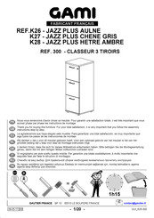 Gautier Gami JAZZ PLUS HETRE AMBRE K28 Montageanleitung