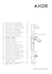 HANSGROHE AXOR Urquiola 11020000 Gebrauchsanleitung, Montageanleitung