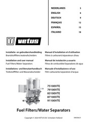 Vetus 83100VTE Installations- Und Benutzerhandbuch