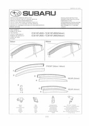 Subaru E3610FJ800 Einbauanleitung