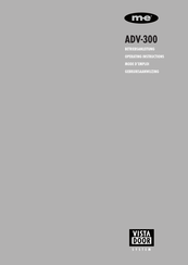 m-e VISTA DOOR SYSTEM ADV-310 Betriebsanleitung