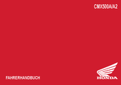Honda CMX500A 2024 Fahrerhandbuch