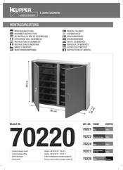 Kupper 70226 Montageanleitung
