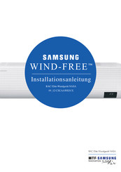 Samsung WIND-FREE 12 CXCAAWKN/X Installationsanleitung