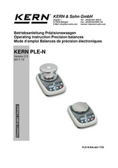 KERN PLE 420-3N Betriebsanleitung