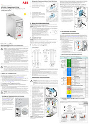 ABB ACH480 Kurzanleitung Für Die Installation Und Inbetriebnahme