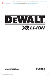 DeWalt DCH263N-XJ Bersetzung Der Originalanweisungen