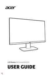 Acer KA222Q Bedienungsanleitung