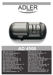 Adler europe AD 4508 Bedienungsanweisung