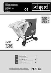 Scheppach HS720VL Originalbetriebsanleitung