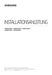 Samsung HG75CU700EUXEN Installationsanleitung
