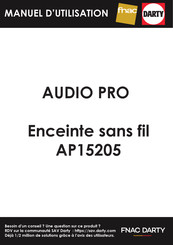 Audio Pro AP15205 Schnellstartanleitung