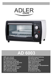 Adler europe AD 6003 Bedienungsanweisung