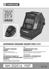 Parkside 332014 1907 Bedienungs- Und Sicherheitshinweise Originalbetriebsanleitung