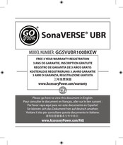 Go groove GGSVUBR100BKEW Bedienungsanleitung