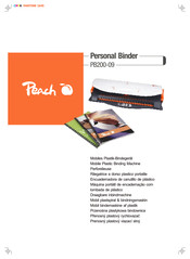 Peach PB200-09 Kurzanleitung