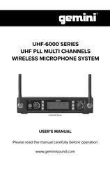 Gemini UHF-6000 Serie Bedienungsanleitung