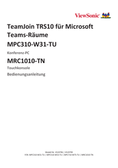 ViewSonic TeamJoin TRS10 Bedienungsanleitung