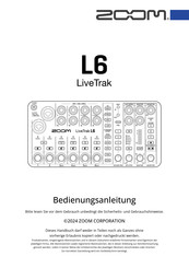 Zoom LiveTrak L6 Bedienungsanleitung