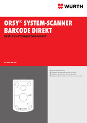 Würth ORSY BESTLSYS-SYS-BARCODE-DIRECT Originalbetriebsanleitung