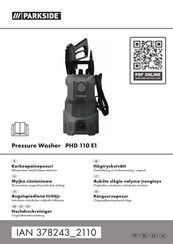 Parkside PHD 110 E1 Originalbetriebsanleitung