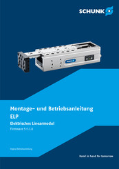 SCHUNK ELP Serie Montage- Und Betriebsanleitung