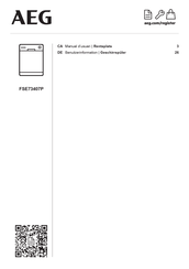 AEG FSE73407P Benutzerinformation