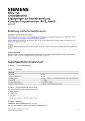 Siemens Simotics Kurzanleitung
