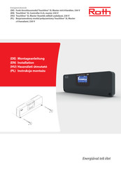Roth Touchline SL Montageanleitung