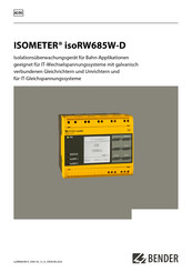 Bender isoRW685W-D Kurzanleitung