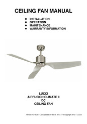 LUCCI AIRFUSION CLIMATE II Installationsanleitung