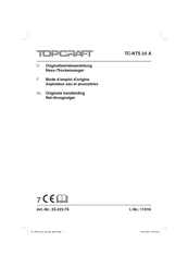 topcraft 23.423.76 Originalbetriebsanleitung