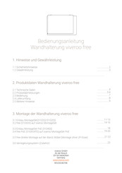 viveroo free Bedienungsanleitung