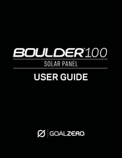 Goalzero BOULDER 100 Bedienungsanleitung