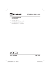 EINHELL 34.336.20 Originalbetriebsanleitung
