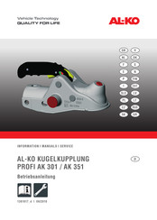 AL-KO PROFI AK 301 Betriebsanleitung