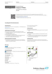 Endress+Hauser Soliphant T FTM21 Kurzanleitung